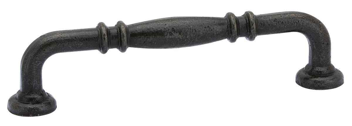Emtek Ribbed Cabinet Pull with 6" Center To Center in Medium Bronze