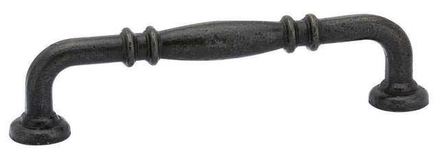 Emtek Ribbed Cabinet Pull with 6" Center To Center in Medium Bronze
