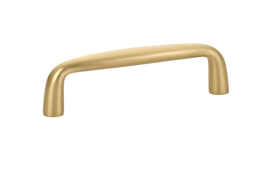 Emtek Cabinet Pull with 3-1/2" Center To Center in Satin Brass