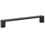 Emtek 86266US19 flat black bar cabinet pull