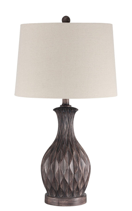 Craftmade 86268 1 Light Resin Table Lamp in Painted Brown