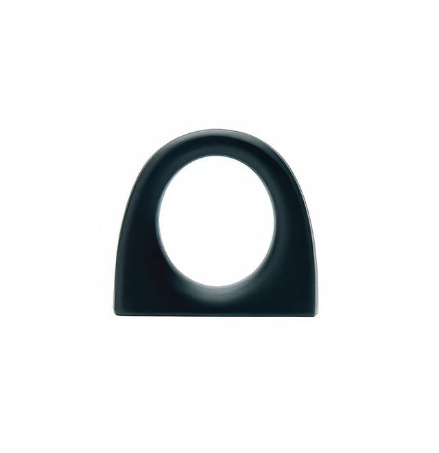 Emtek 86270US19 flat black ring knob