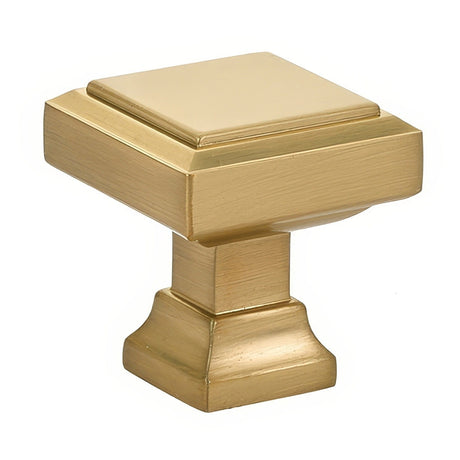 Emtek 86295US4 satin brass cabinet knob