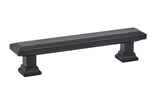 Emtek 86300US19 flat black rectangular cabinet pull