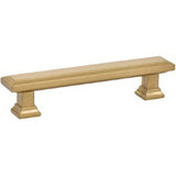 Emtek 86302US4 satin brass rectangular cabinet pull