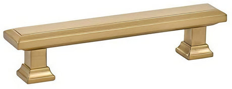 Emtek 86303US4 satin brass rectangular cabinet pull