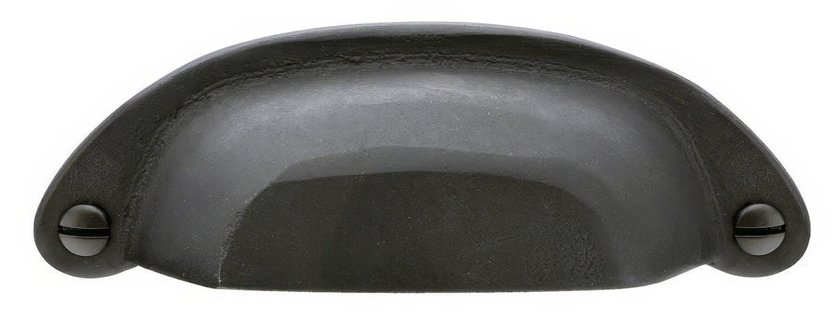 Emtek 86326FB flat black cabinet bin pull