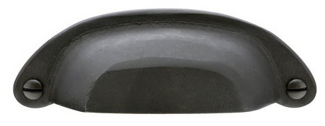 Emtek 86326FB flat black cabinet bin pull
