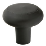 Emtek 86338FB flat black cabinet knob