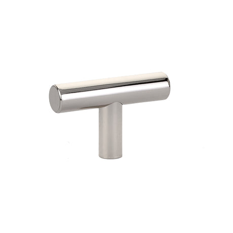 Emtek 86357US14 Brass Bar 2" Cabinet Knob Polished Nickel Lifetime Finish