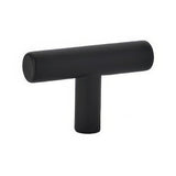 Emtek 86357US19 flat black cabinet knob