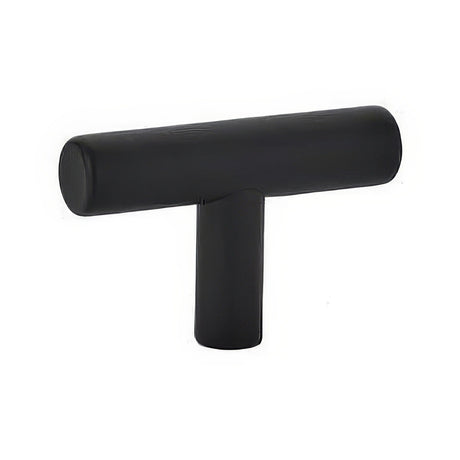 Emtek 86357US19 flat black cabinet knob