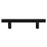 Emtek 86358US19 flat black bar cabinet pull