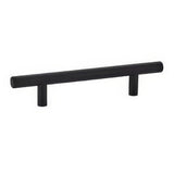 Emtek 86361US19 flat black bar cabinet pull