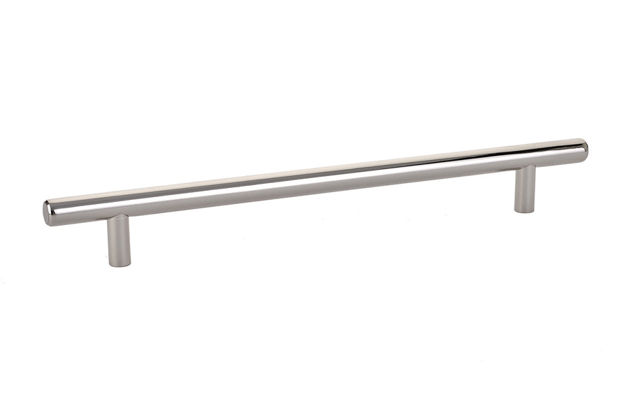 Emtek 86363US14 Brass Bar Cabinet Pull with 8" Center to Center Polished Nickel Lifetime Finish