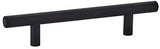 Emtek 86363US19 flat black bar cabinet pull