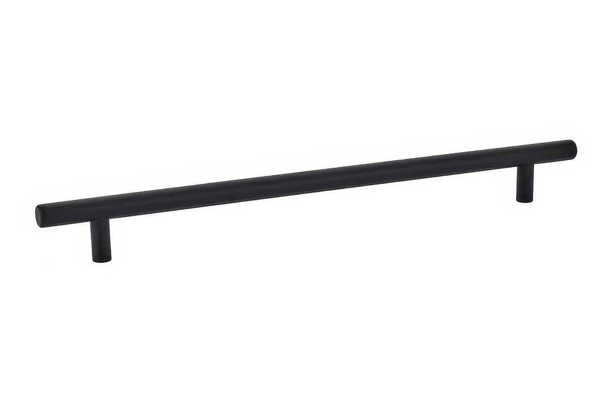 Emtek 86364US19 flat black bar cabinet pull