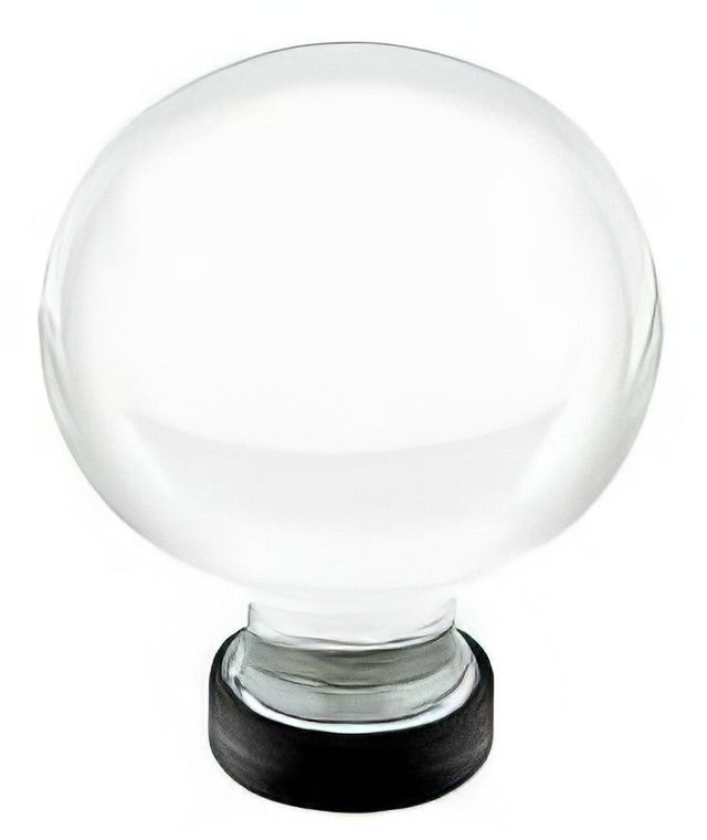 Emtek 86394US19 flat black cabinet knob