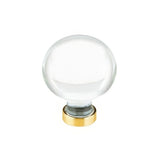 Emtek 86395US4 satin brass cabinet knob