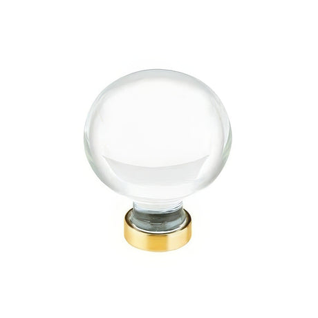 Emtek 86395US4 satin brass cabinet knob