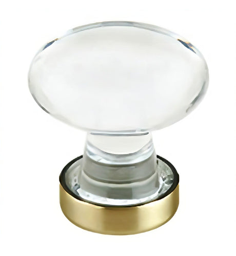 Emtek 86401US4 satin brass cabinet knob