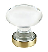 Emtek 86401US4 satin brass cabinet knob