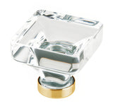 Emtek 86403US4 satin brass cabinet knob