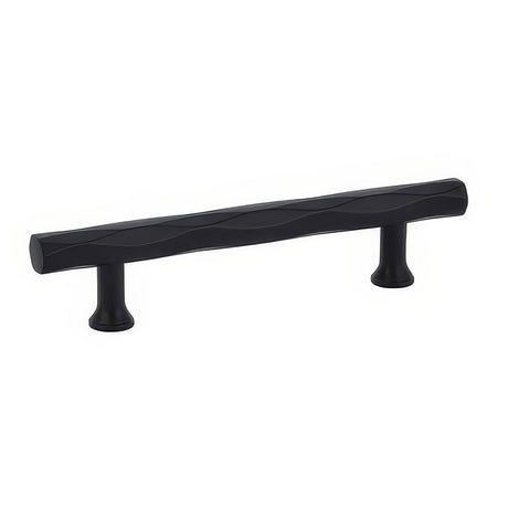 Emtek 86430US19 flat black bar cabinet pull