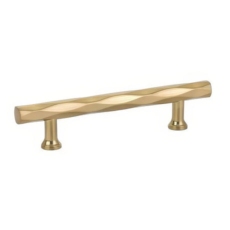 Emtek 86431US4 satin brass bar cabinet pull