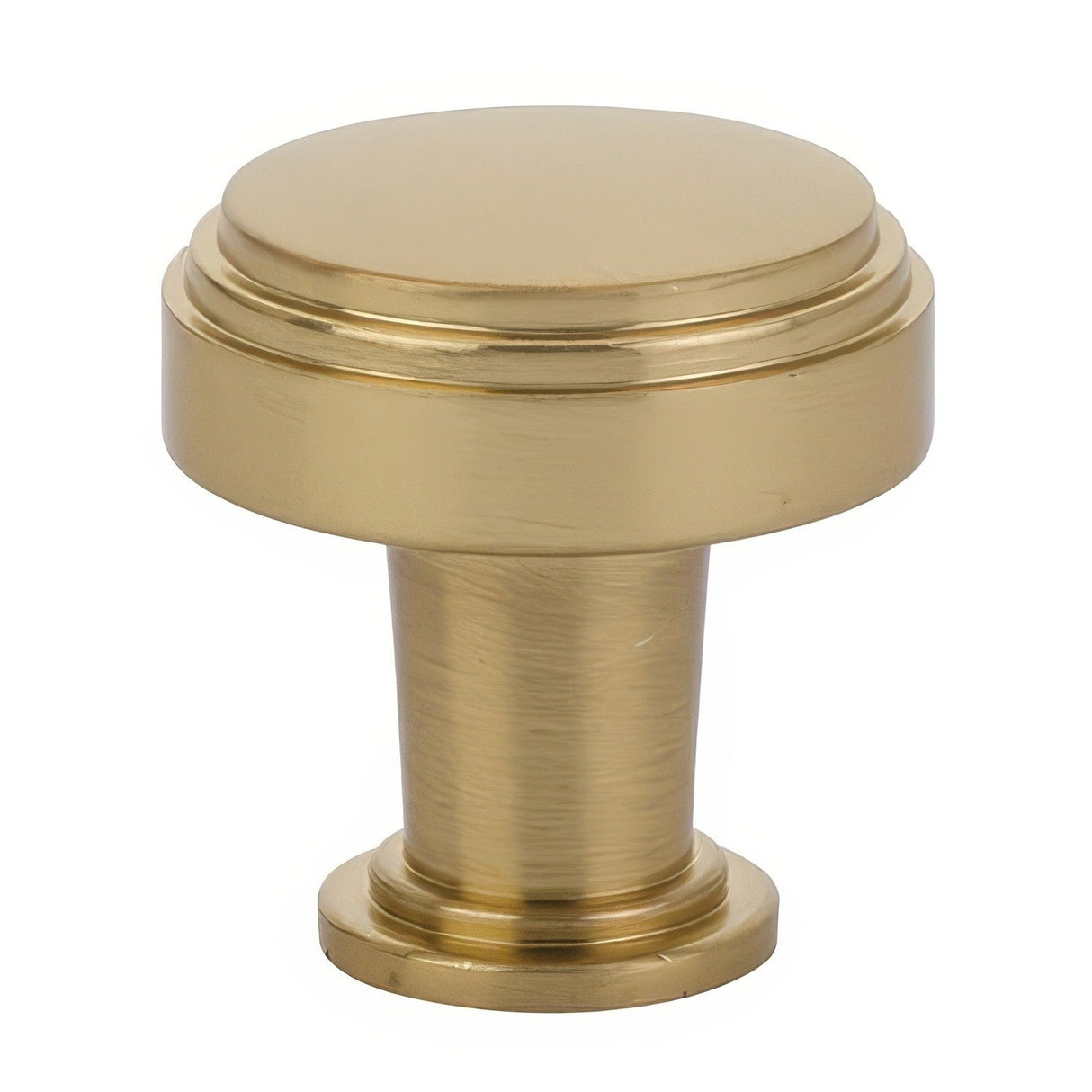 Emtek 86432US4 satin brass cabinet knob