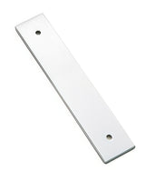 Emtek 86435US Art Deco 4" Rectangular Designer Brass Cabinet Knob Back Plate