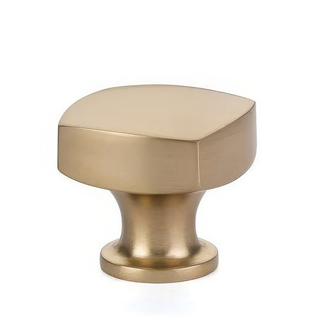 Emtek 86450US4 satin brass cabinet knob