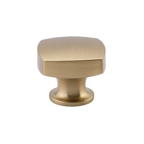 Emtek 86451US4 satin brass cabinet knob