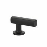 Emtek 86452US19 flat black finger cabinet pull