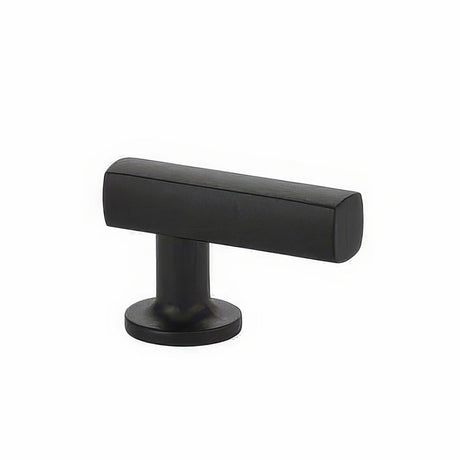 Emtek 86452US19 flat black finger cabinet pull