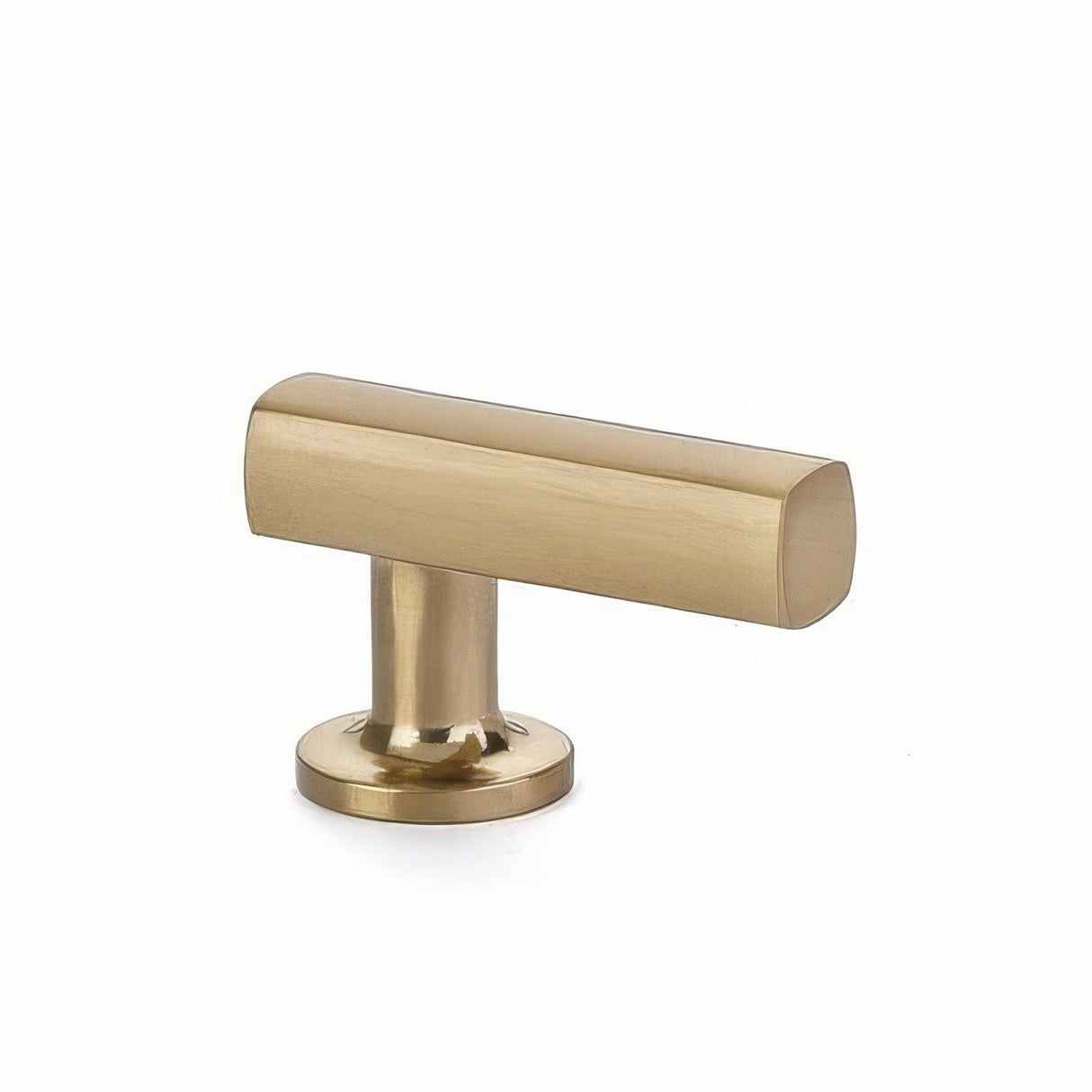 Emtek 86452US4 satin brass finger cabinet pull