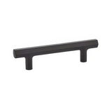 Emtek 86459US19 flat black hex cabinet pull