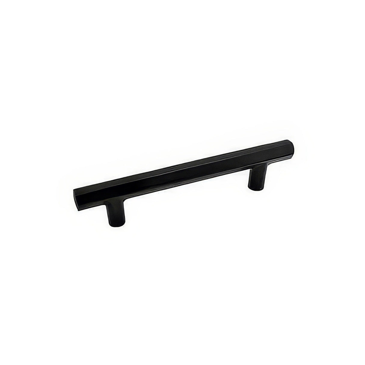 Emtek 86460US19 flat black hex cabinet pull