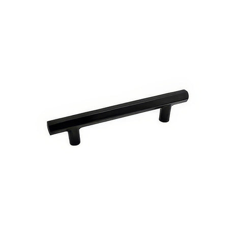 Emtek 86460US19 flat black hex cabinet pull