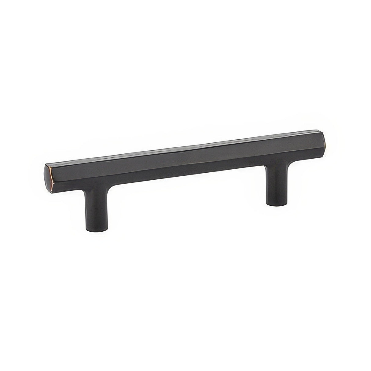 Emtek 86462US10B hex cabinet pull, additional view