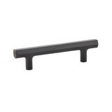 Emtek 86462US10B hex cabinet pull, additional view