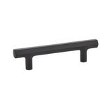 Emtek 86462US19 flat black hex cabinet pull