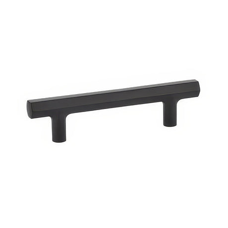 Emtek 86462US19 flat black hex cabinet pull