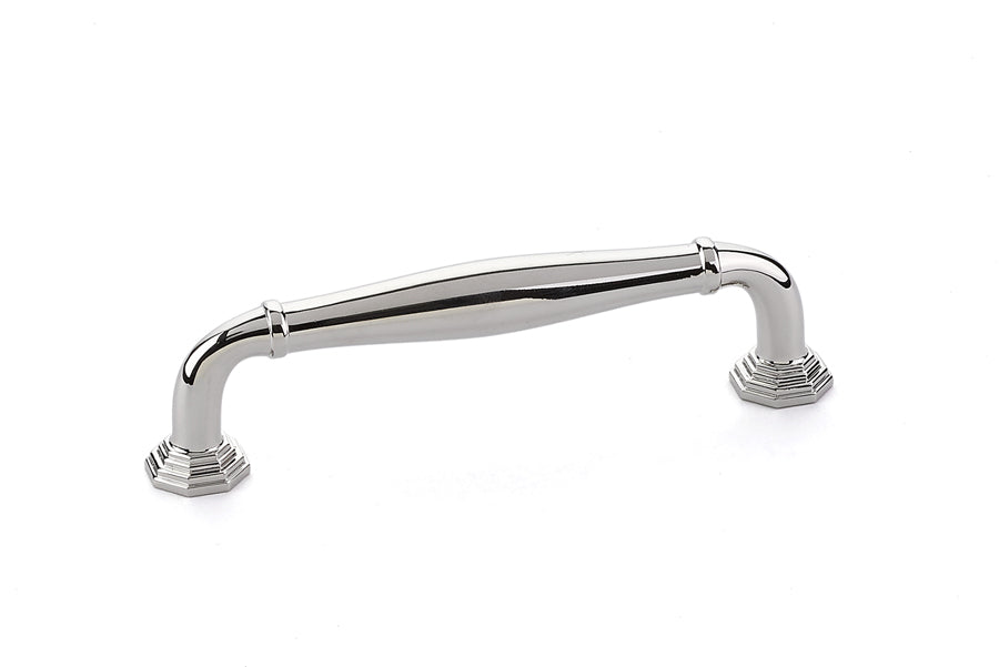 Emtek 86472US14 Blythe Cabinet Pull with 4" Center to Center Polished Nickel Lifetime Finish