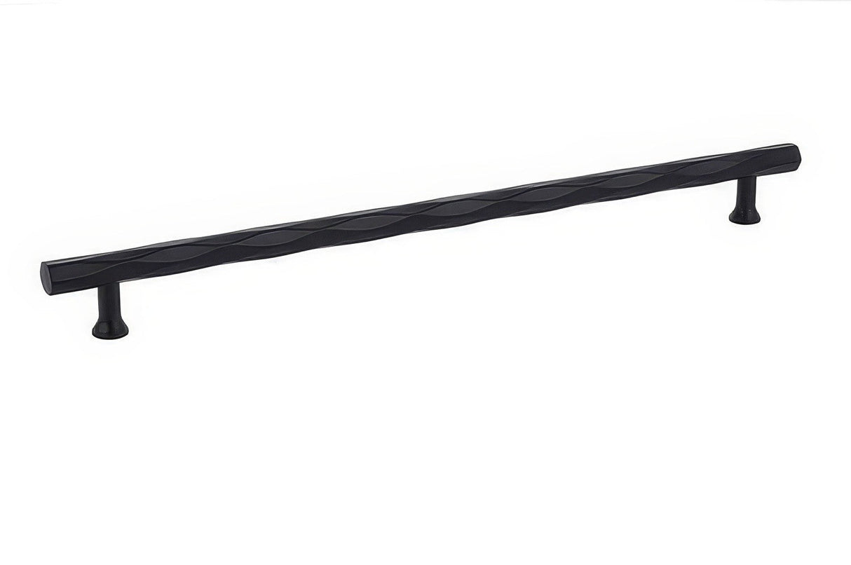 Emtek 86491US19 flat black cabinet pull