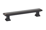 Emtek 86492US10B Geometric Rectangular Cabinet Pull with 5" Center to Center Oil Rubbed Bronze Finish