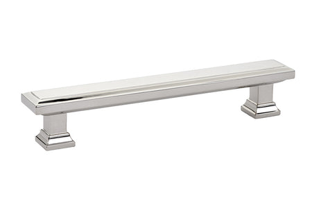 Emtek 86492US14 Geometric Rectangular Cabinet Pull with 5" Center to Center Polished Nickel Lifetime Finish