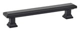 Emtek 86492US19 flat black rectangular cabinet pull
