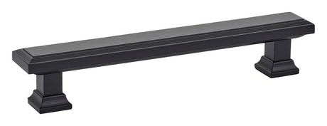 Emtek 86492US19 flat black rectangular cabinet pull