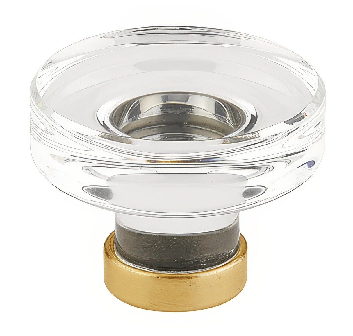 Emtek 86569US4 satin brass cabinet knob